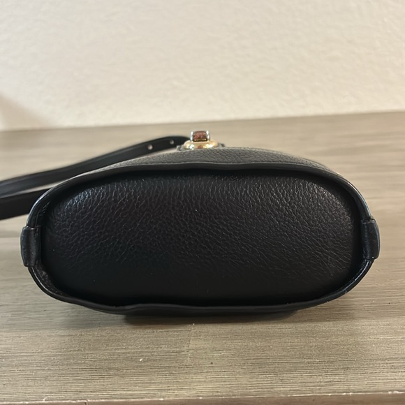 Coach C2814 Addie Black Pebbled Leather Crossbody Bag - Picture 8 of 12